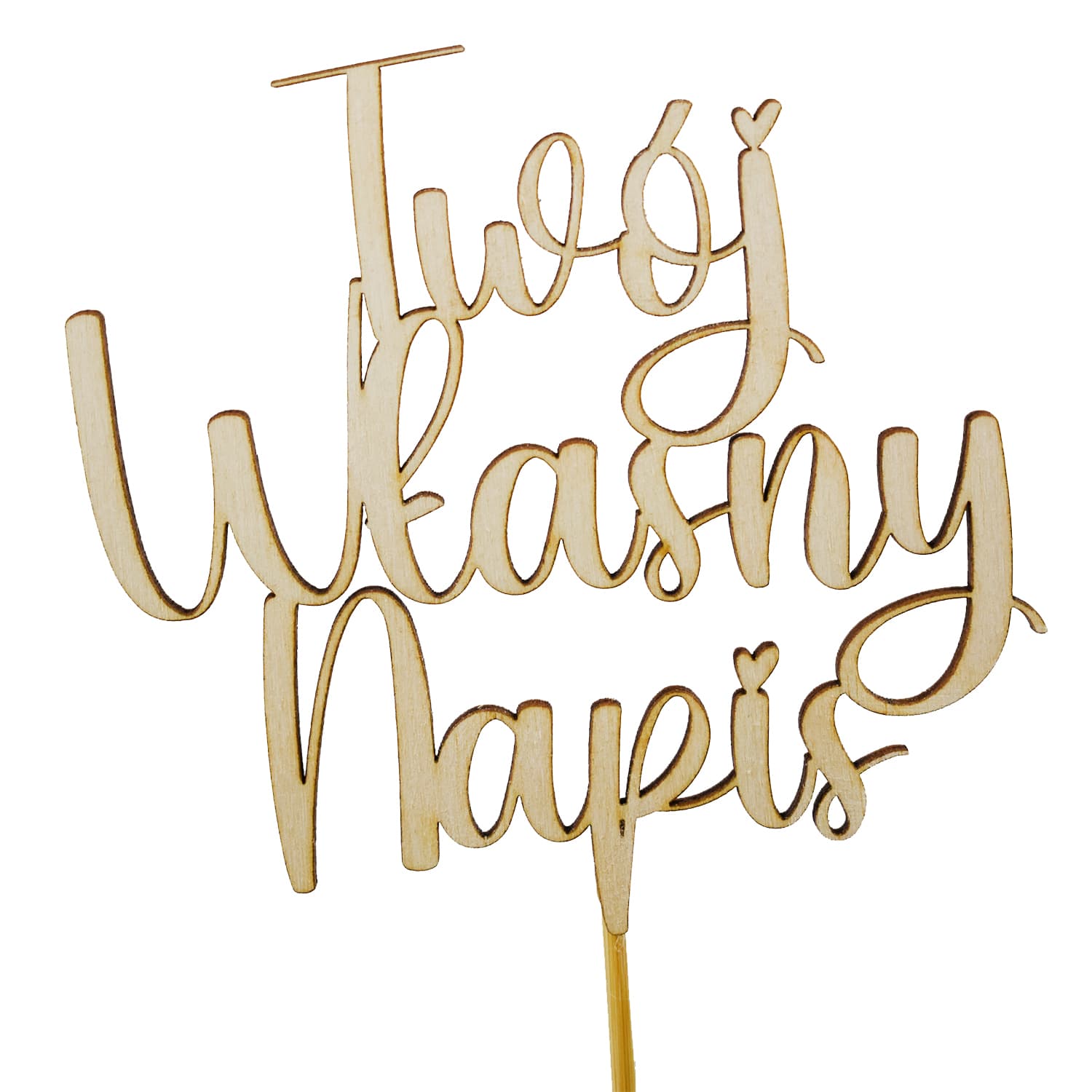 Topper z Twoim własnym napisem