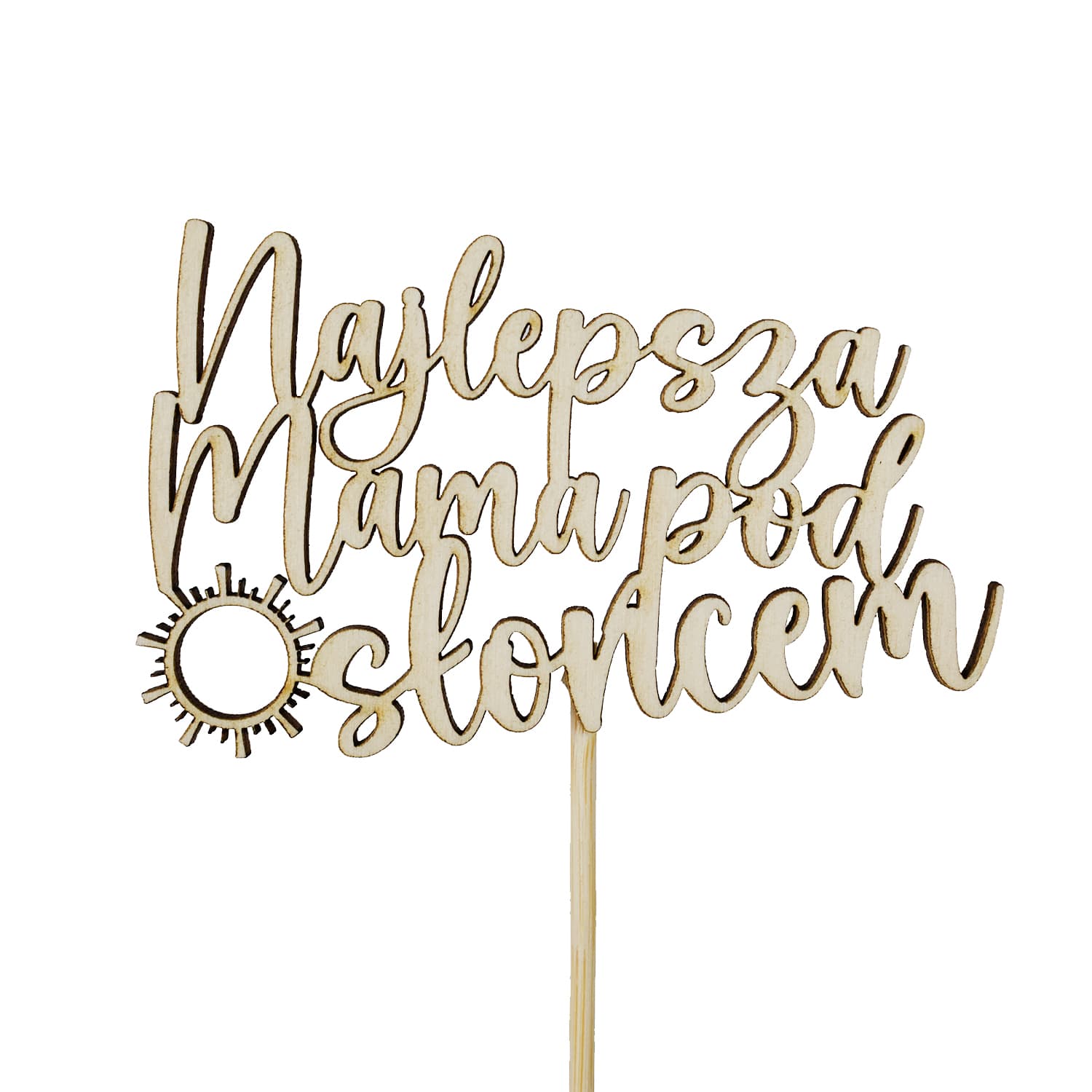Topper napis Najlepsza Mama pod słońcem