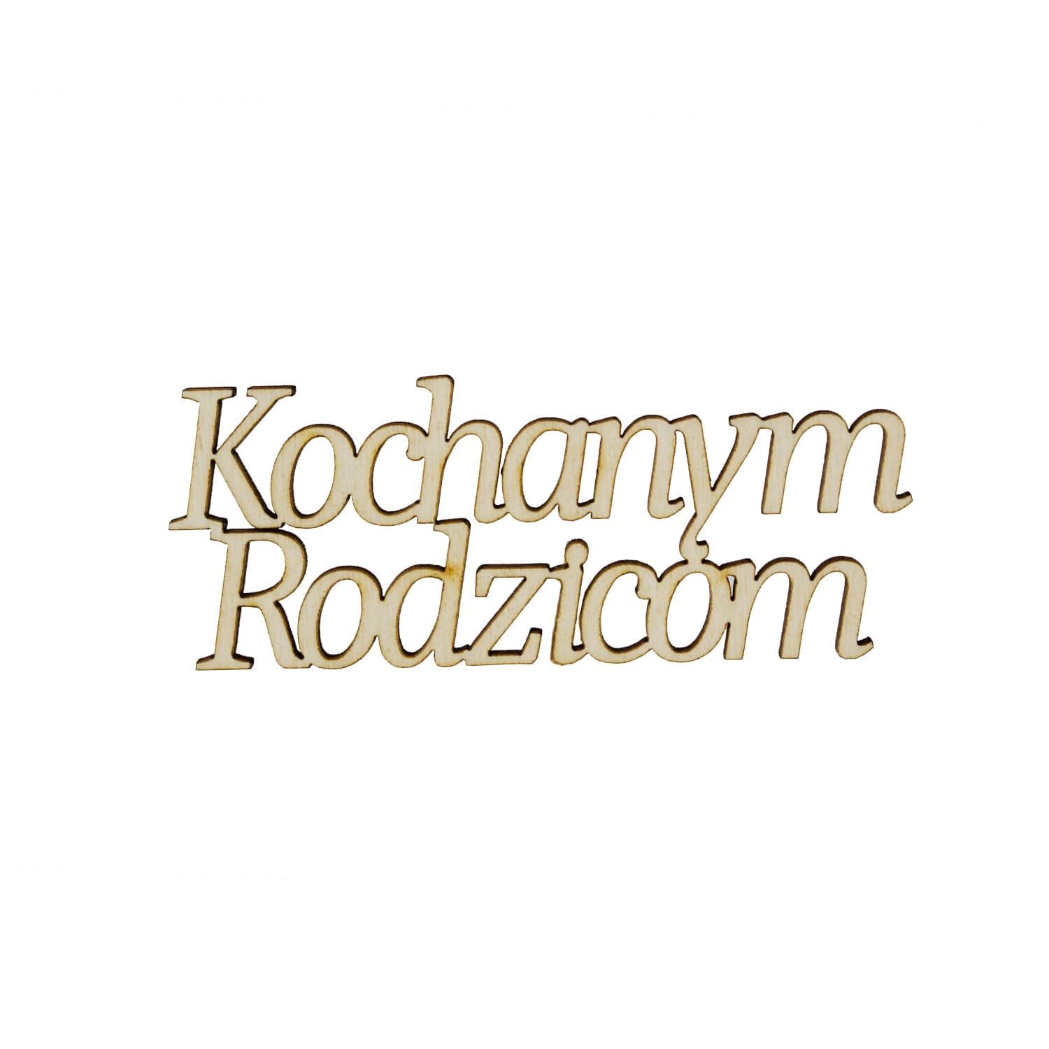 Topper napis Kochanym Rodzicom