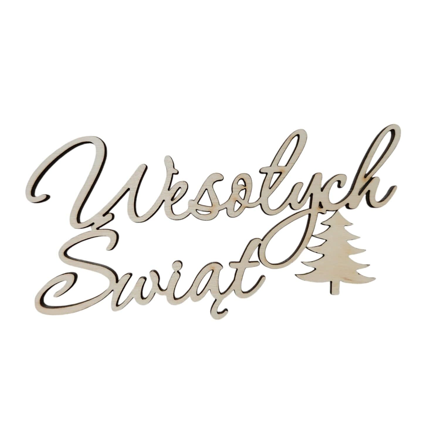 Topper napis Wesołych Świąt