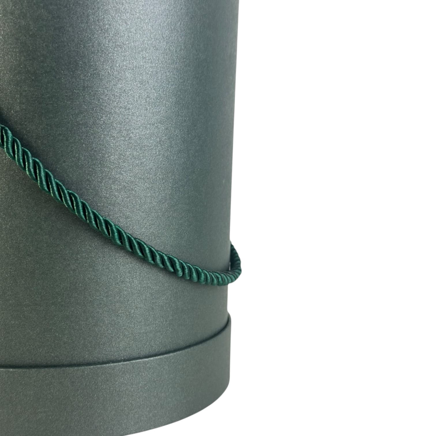 Pudełko okrągłe perłowe | CIEMNO ZIELONE |