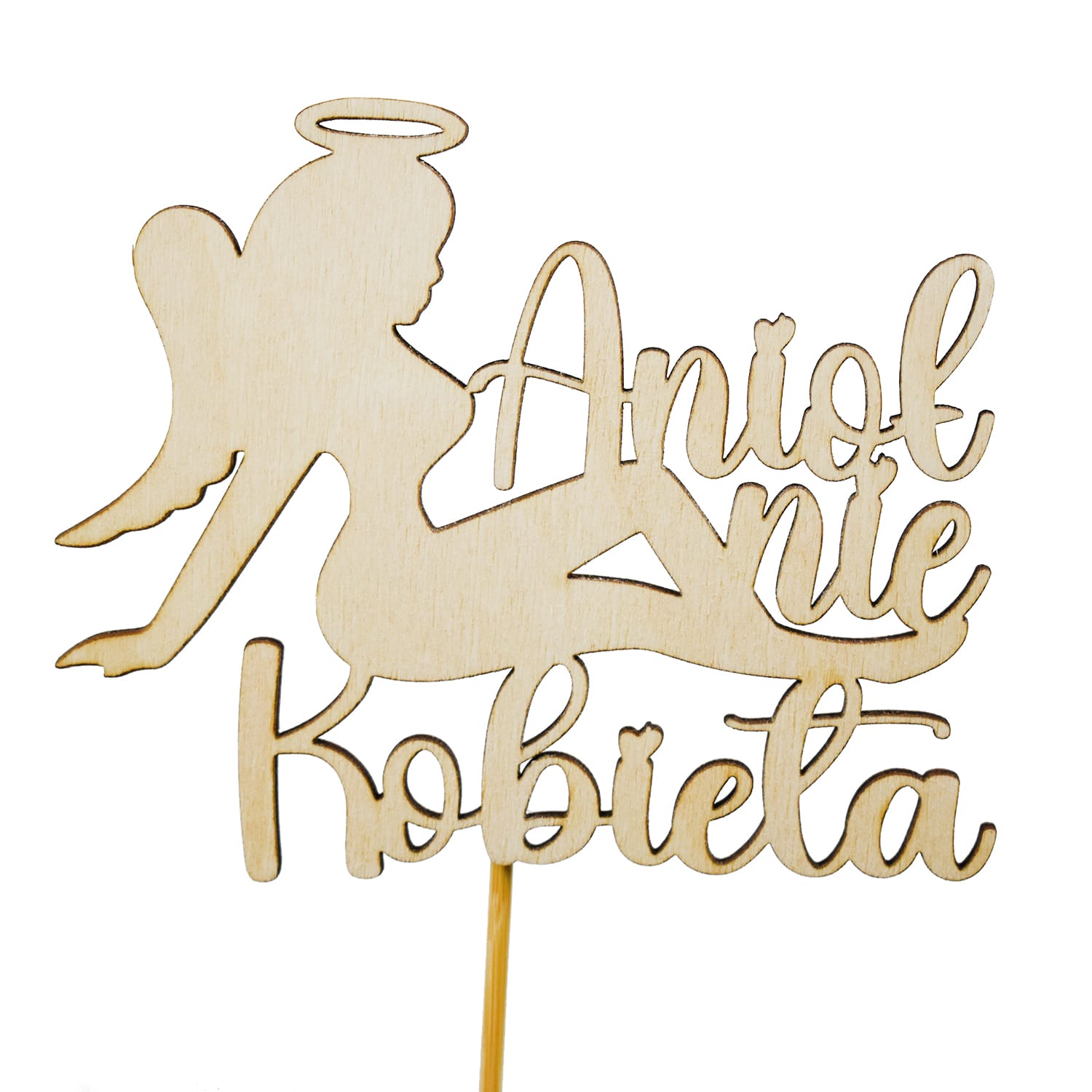 Topper napis Anioł nie Kobieta