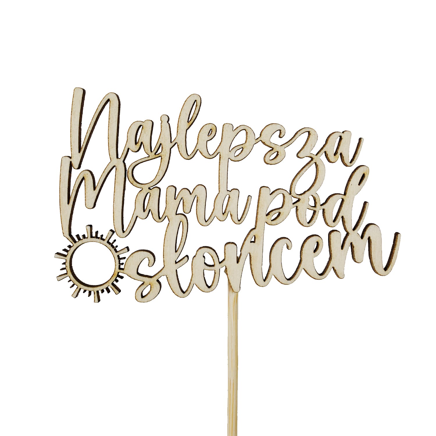 Topper napis Najlepsza Mama pod słońcem