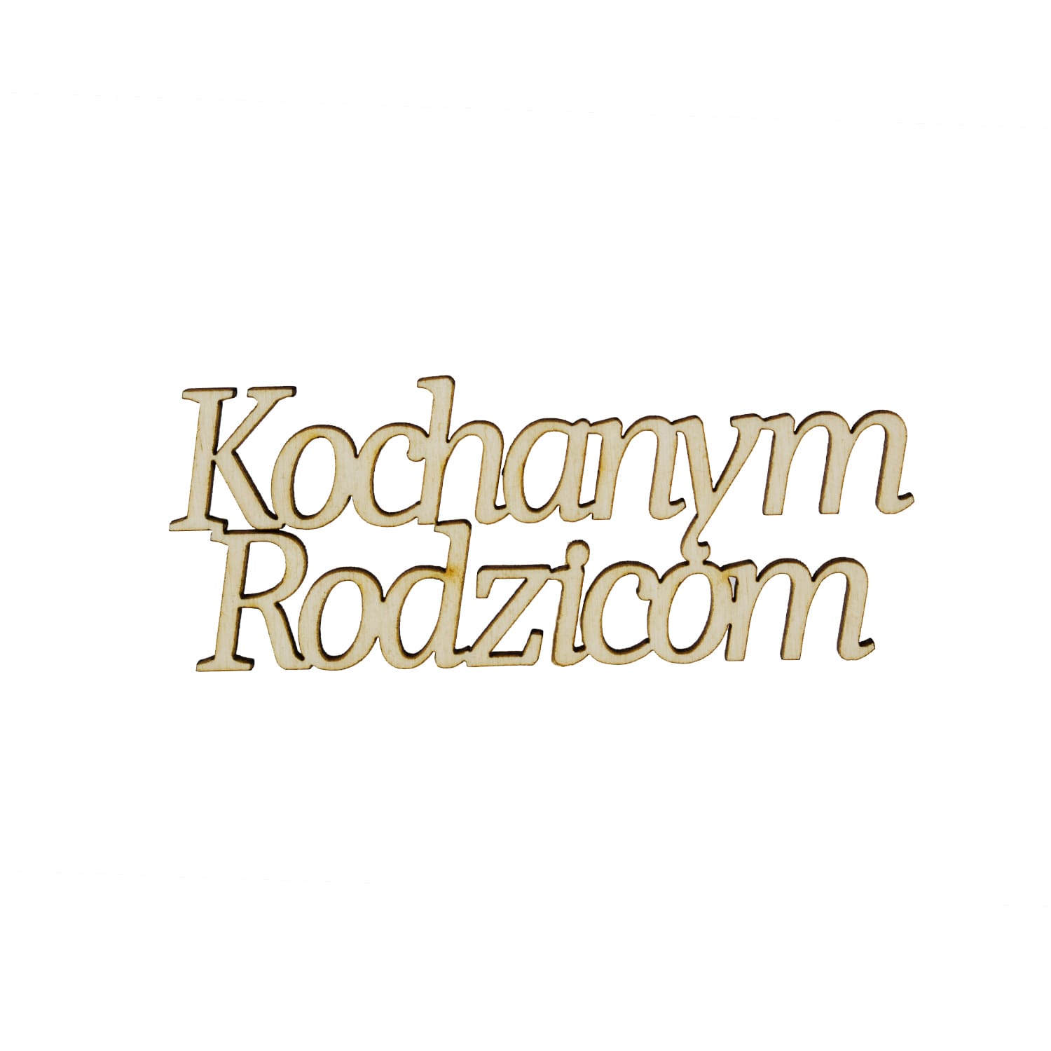 Topper napis Kochanym Rodzicom