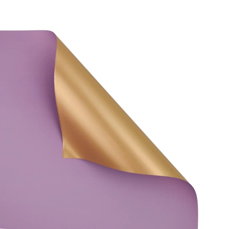 Folia florystyczna złoty/lawendowy 58cm/8mb FF-ZR1
