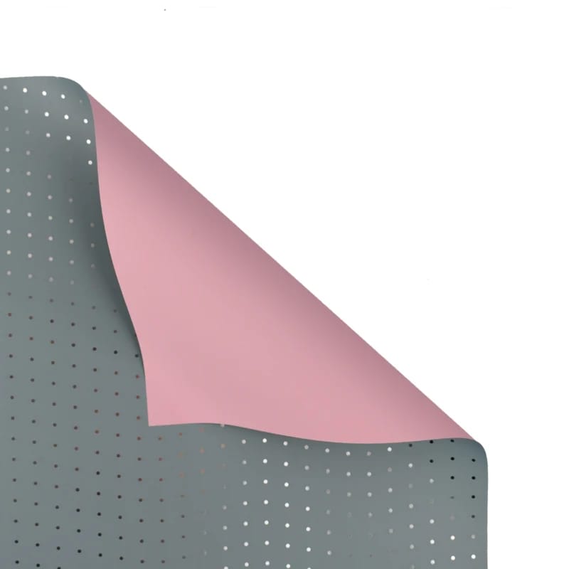Folia florystyczna srebrne kropki 58x58cm (20 arkuszy) FF-DOT-5