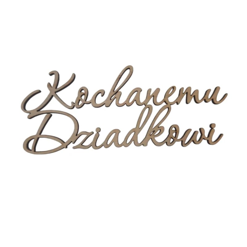 Topper napis Kochanemu Dziadkowi