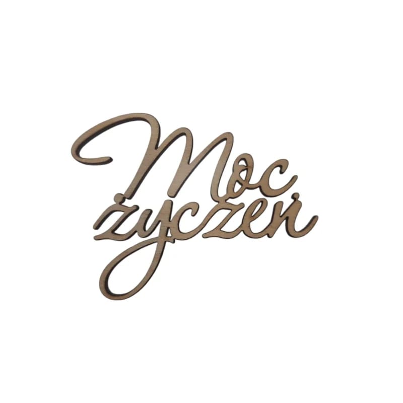Topper napis Moc życzeń