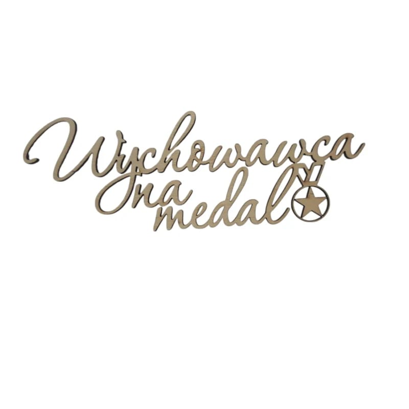 Topper napis Wychowawca na medal