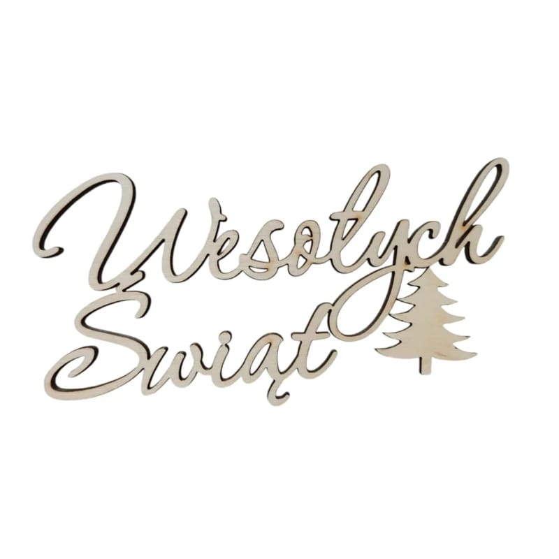 Topper napis Wesołych Świąt