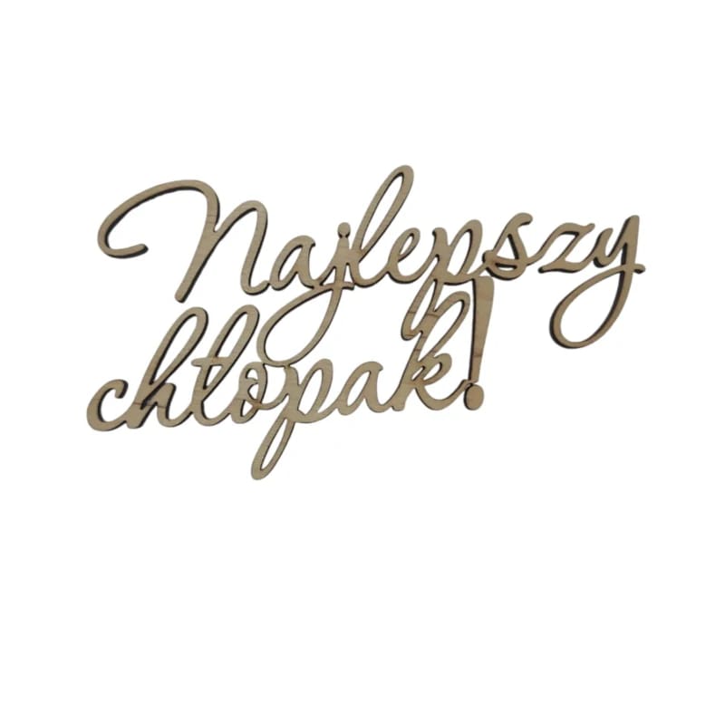 Topper napis Najlepszy Chłopak
