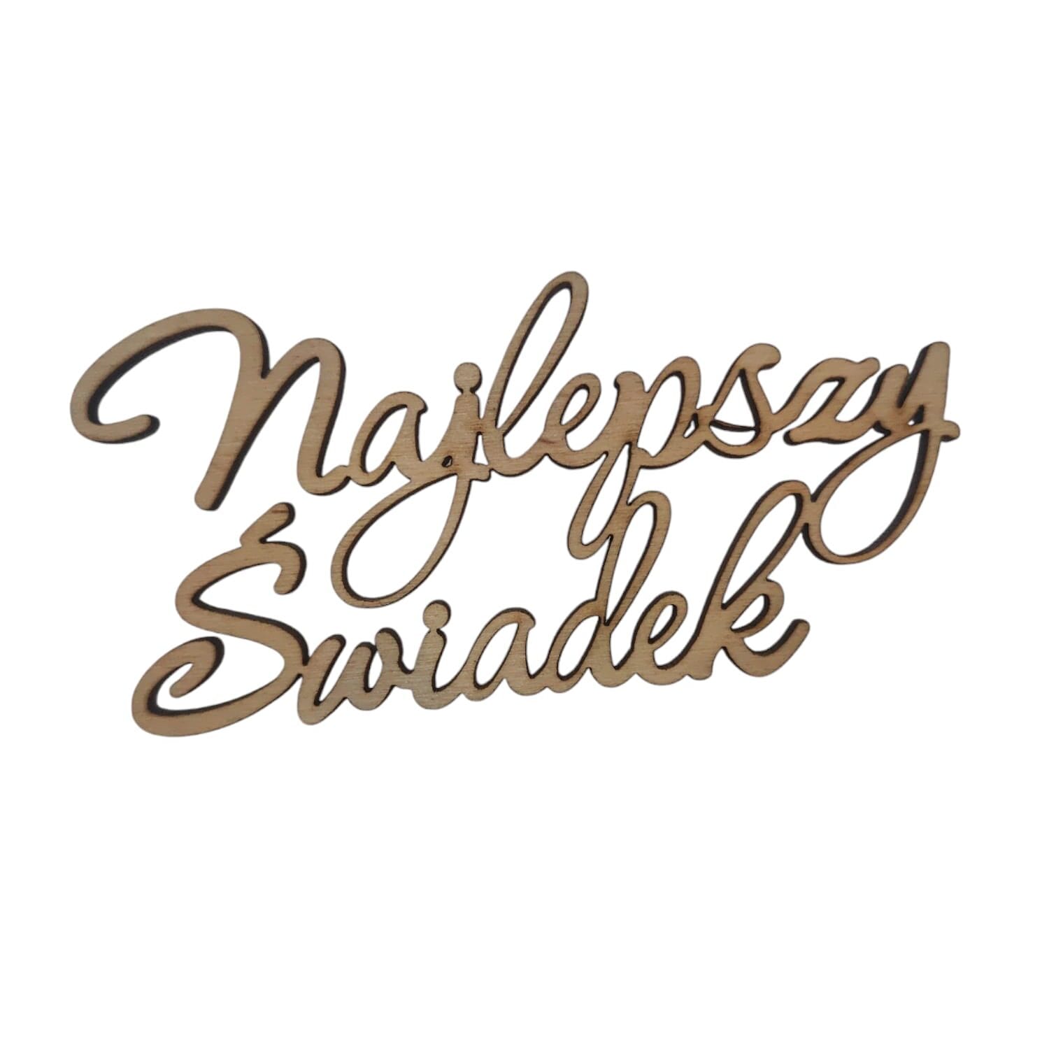 Topper napis Najlepszy Świadek