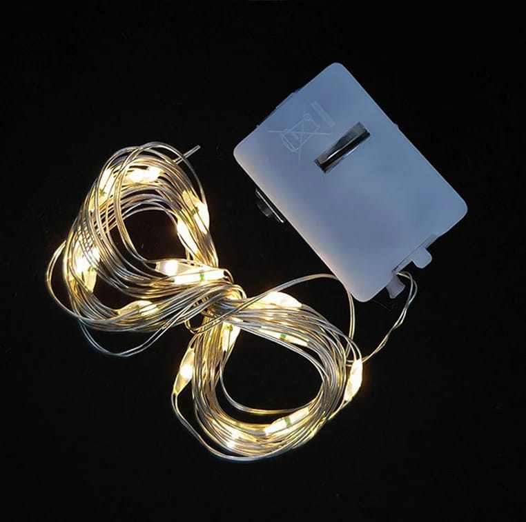 Światła LED do bukietu – (1m) Ciepły biały