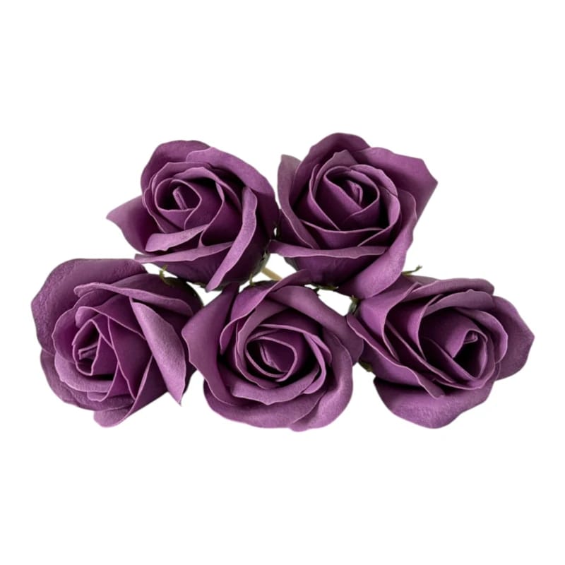 Róże mydlane czerwona purpura – 50 szt
