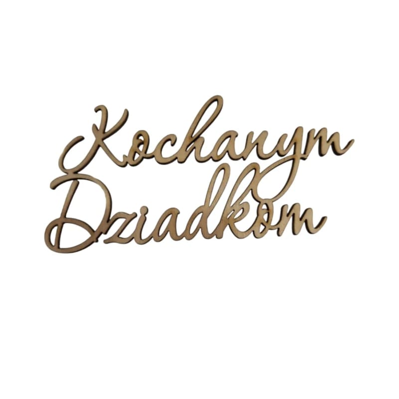 Topper napis Kochanym Dziadkom