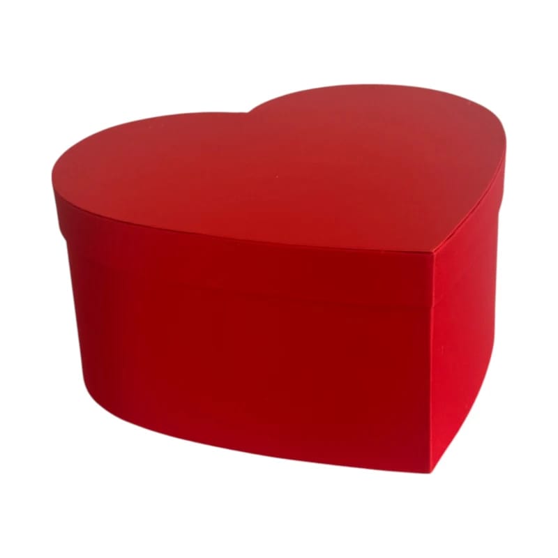 Pudełko serce | MATERIAŁ | CZERWONY | M