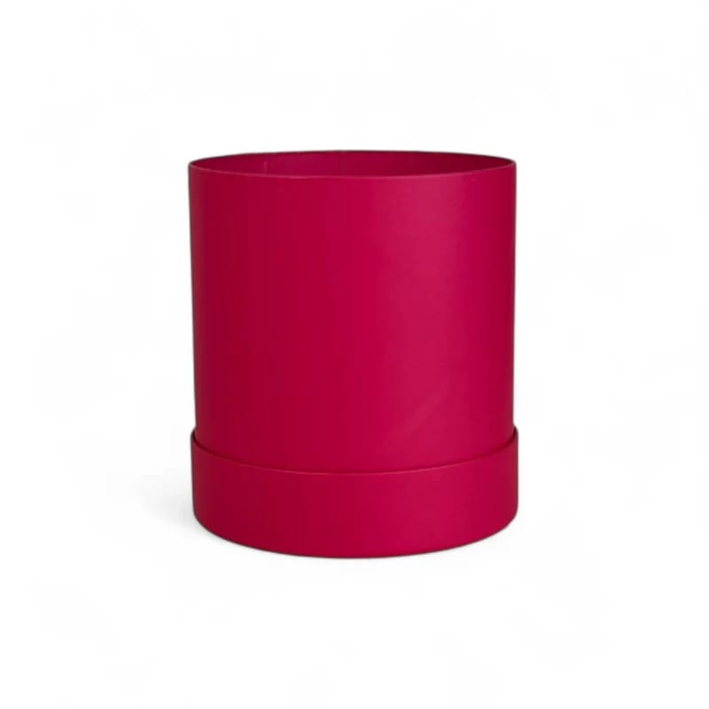 Pudełko okrągłe matowe | FUCHSIA | S
