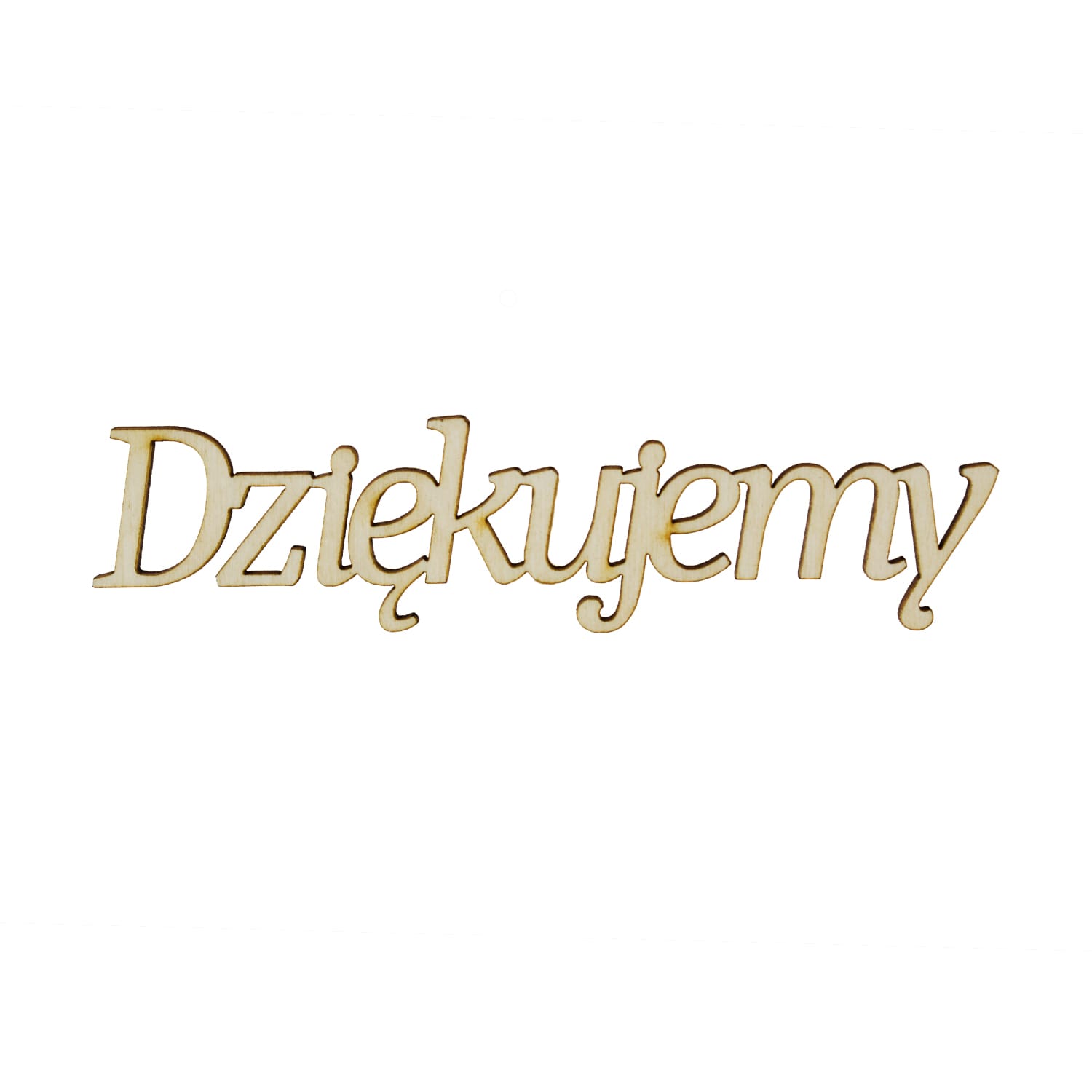 Topper napis Dziękujemy