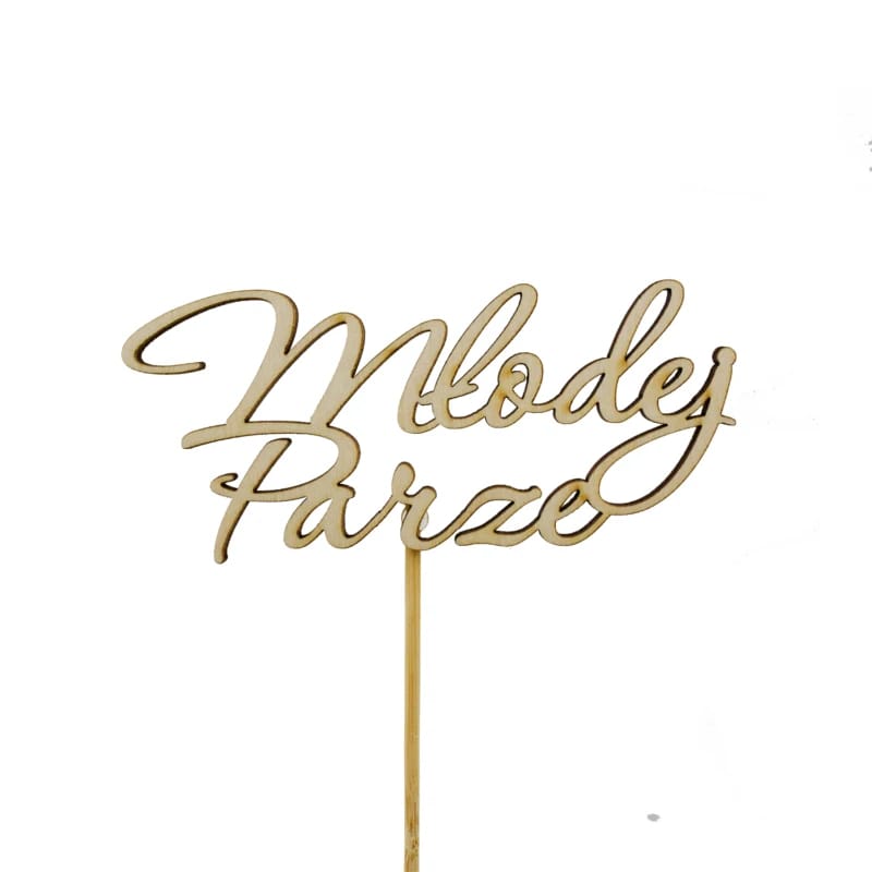 Topper napis Młodej Parze