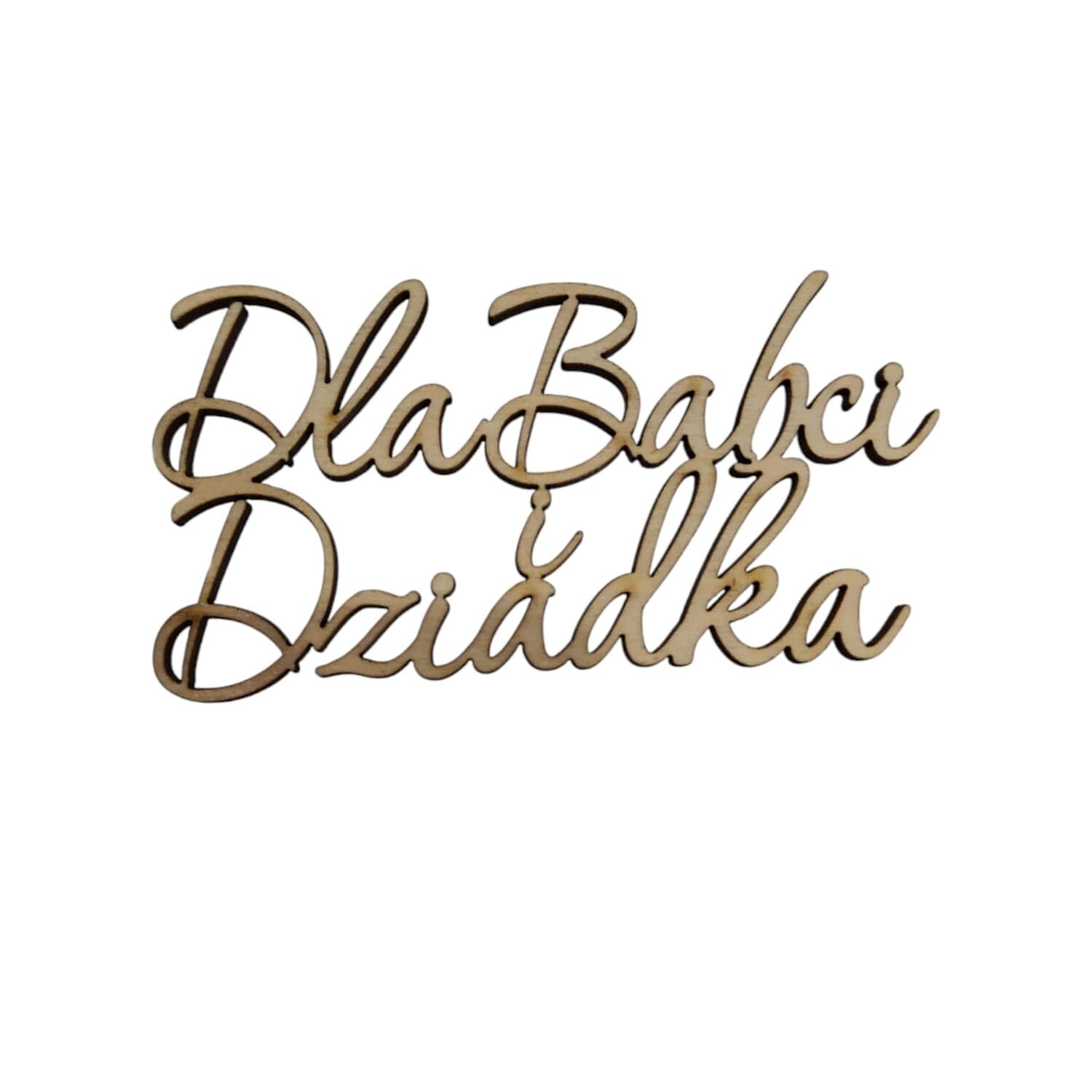Topper napis Dla Babci i Dziadka