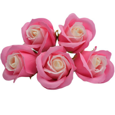 Róże mydlane różowy/biały