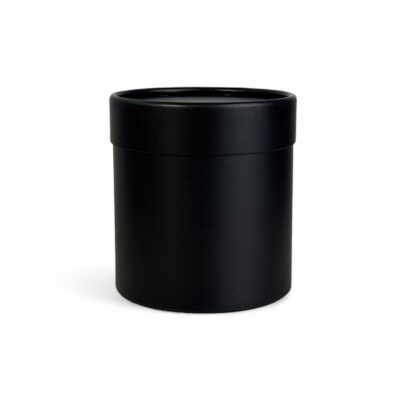 Pudełko okrągłe matowe | CZARNE | S