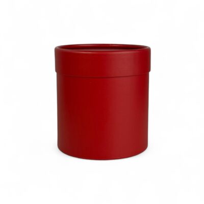 Pudełko okrągłe matowe | KRWISTA CZERWIEŃ | S