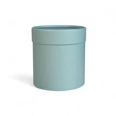 Pudełko okrągłe matowe | JASNO NIEBIESKIE | S