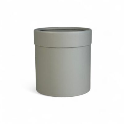 Pudełko okrągłe matowe | JASNY SZARY | S