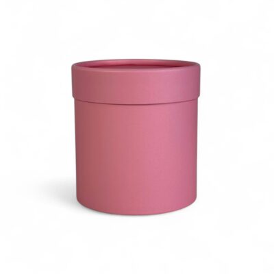 Pudełko okrągłe matowe | RÓŻOWE | S